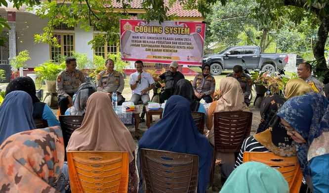 CIPTAKAN PILKADA DAMAI, POLSEK TAPUNG AJAK WARGA BERSINERGI DENGAN BERSILATURAHMI